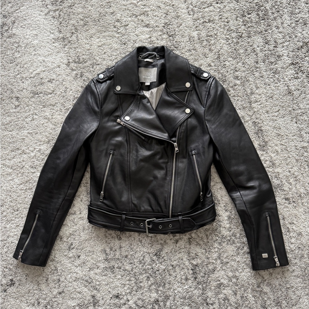 Soia & Kyo Black Leather Jacket